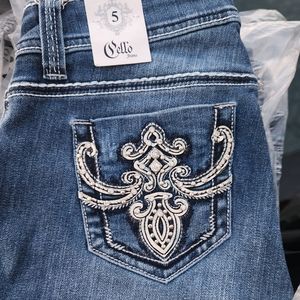 Cello jeans with rhinestones on pockets